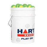 HART Bucket of Low Compression Tennis Balls - Yellow/Green - HART Sport