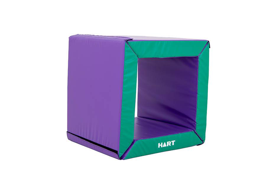HART Crawl Cube exercise equipment with textured surface and sturdy design for effective core workouts.