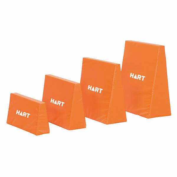HART Foam Plyo Hurdle Set with six adjustable foam hurdles for agility training and athletic drills.