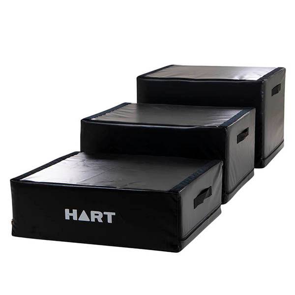 HART Jump Safe Foam Plyo Box Set with three colorful foam plyometric boxes for safe, effective jump training.