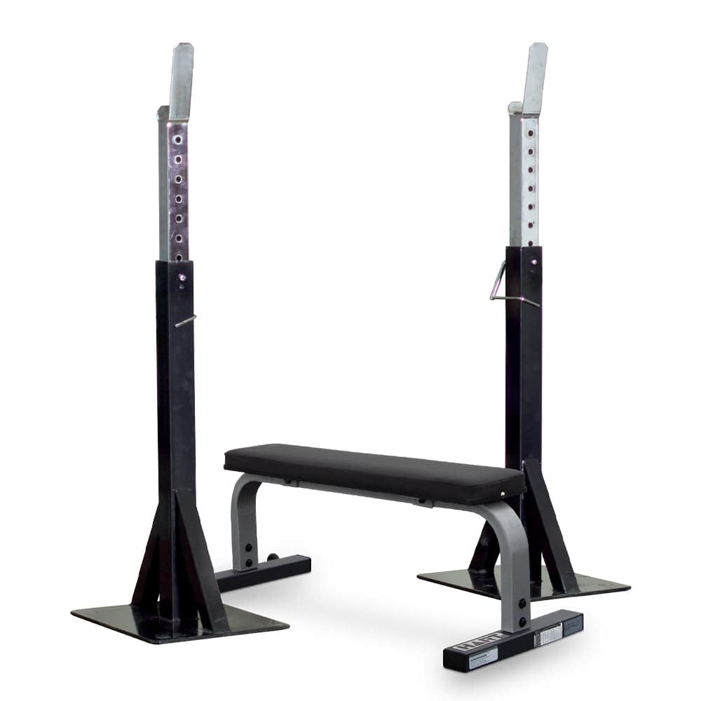 HART Pro Squat Stand Combo Flat Bench - HART Sport