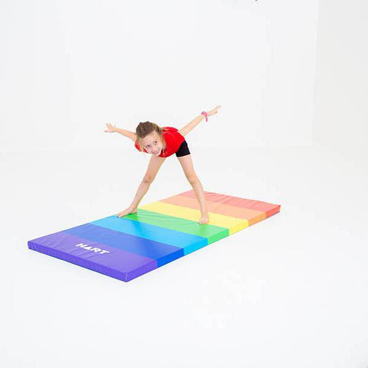 Rainbow tumbling mat sale