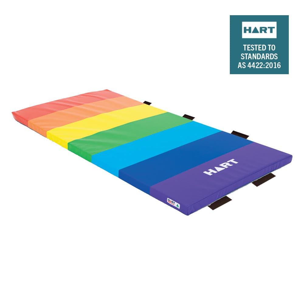 HART Rainbow Gym Mat  - Velcro Ends Sides - HART Sport