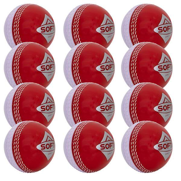 HART Softi Cricket Balls - Red & White - HART Sport