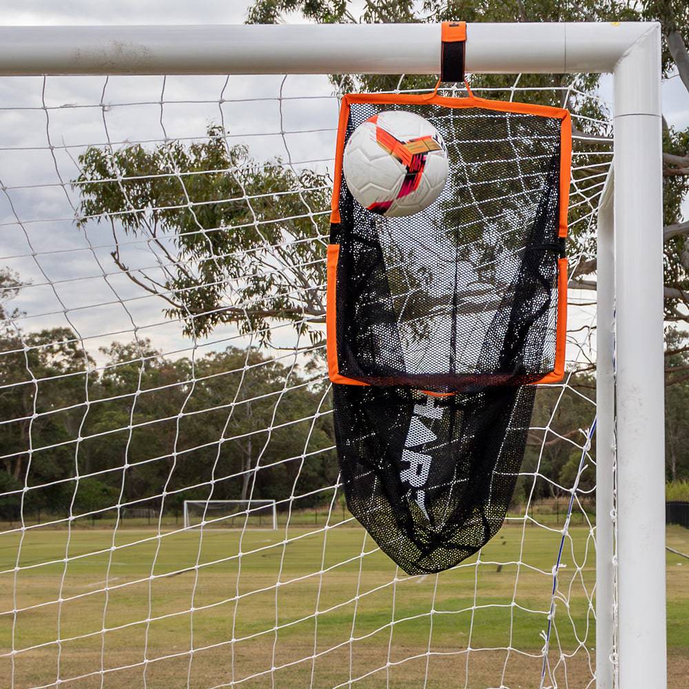 HART soccer top bin target bag with multiple colorful targets for practice and training drills.