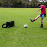 HART soccer rebound board for training, featuring a sturdy surface and adjustable angles for practicing soccer passes and shots.