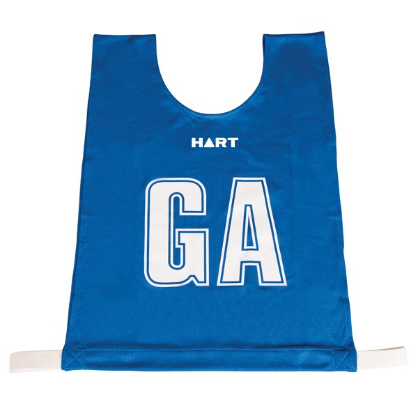 Download HART Mock Mesh Netball Bibs Jnr - Blue Bib/White Letters ...