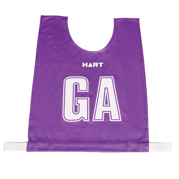 Download HART Mock Mesh Netball Bibs Jnr - Purple Bib/White Letters ...