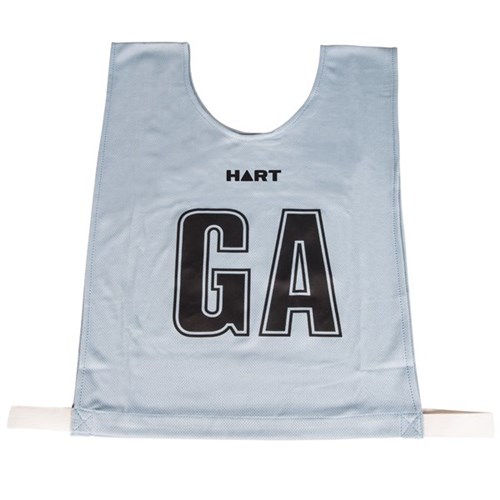 Download HART Mock Mesh Netball Bibs Jnr - Silver Bib/Black Letters ...